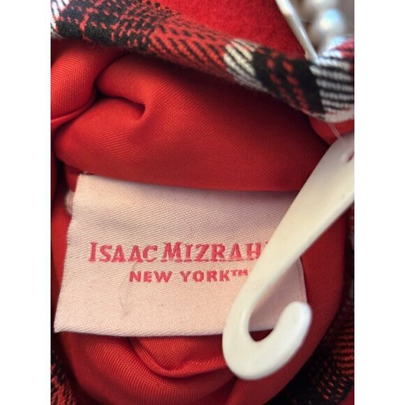 NWT Isaac Mizrahi Red Christmas Stocking White Polar Bear 22" Wool Blend - Picture 5 of 6